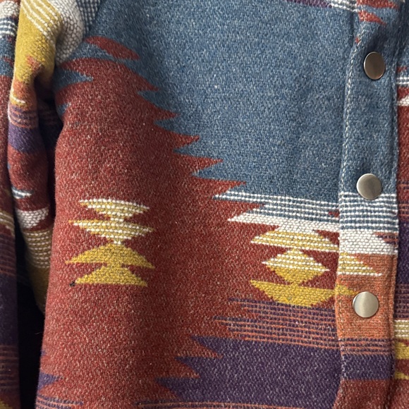 Colorful Patterned Button-Up Jacket - Picture 3 of 3